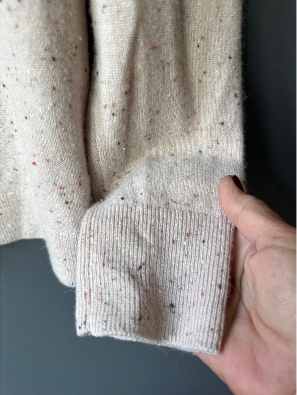 Talbots Large Cream Pure Cashmere Turtleneck Sweater - Picture 5 of 10